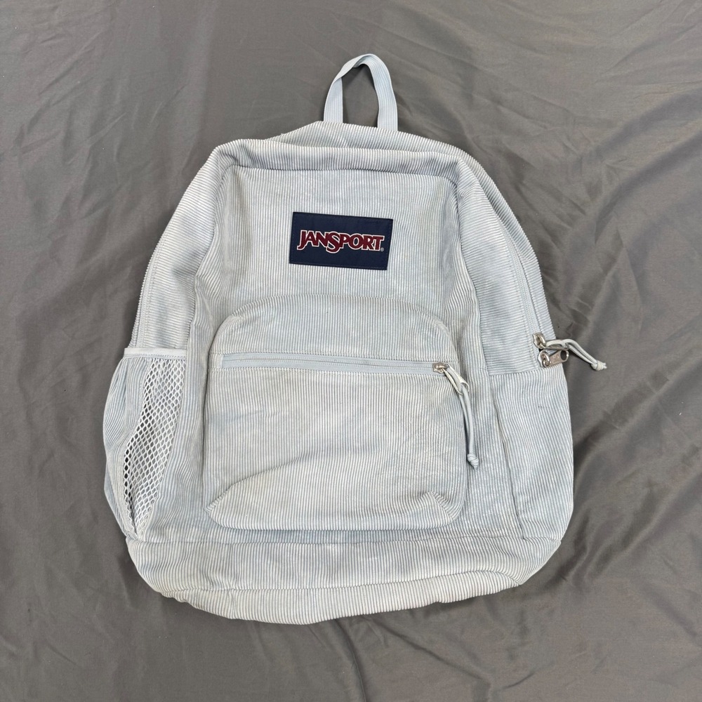 JanSport Cross Town Plus Remix Corduroy Backpack Light Blue JS0A85VJ